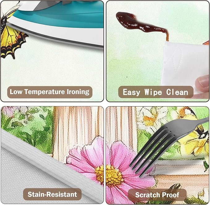 Spring Birds Floral Round Fitted Tablecloth - Image 5