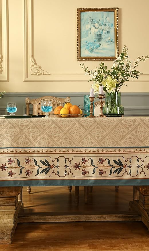 patdrea Designer French Linen Extra Long Tablecloth - Image 7