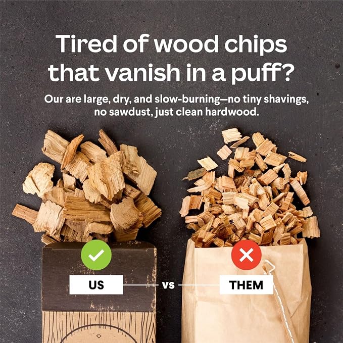 Large Wood Smoking Chips for Smoker - Image 2