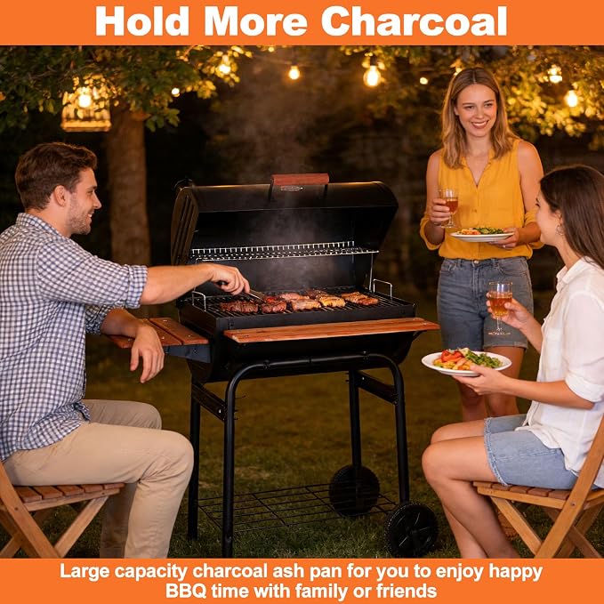 LS'BABQ 27 Inch Charcoal Ash Pan Replacement - Image 6