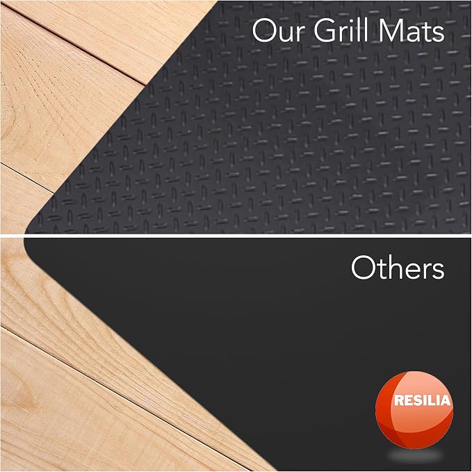 RESILIA Large Under Grill Mat – Heavy Duty, Reusable Outdoor Floor Protector - Image 3