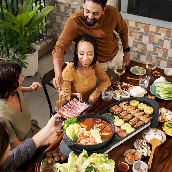 2 in 1 Electric Smokeless Hot Pot - Image 9