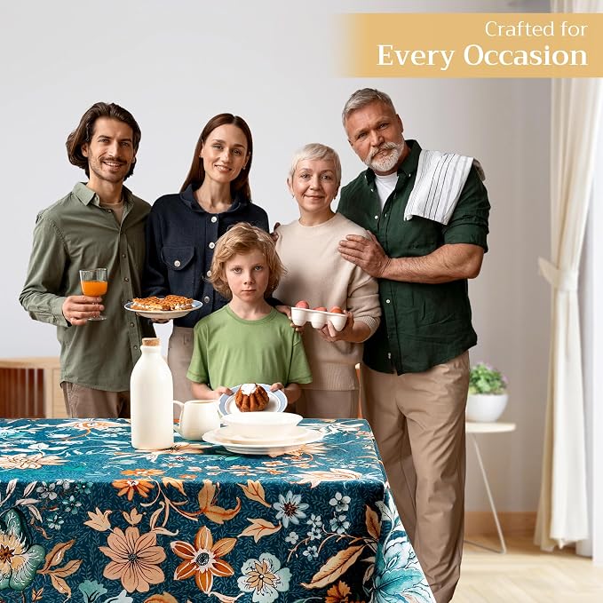 Maison d' Hermine Table Cloth Square Table 100% Cotton 54 x 54 Inches Fall - Image 6