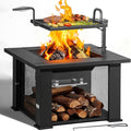 BALI OUTDOORS Fire Pit with BBQ, Outdoor Fire Pit by BaliOutdoors