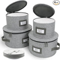 HOMELUX THEORY Plate Storage Box, Kitchen Storage Bins by HomeluxTheory