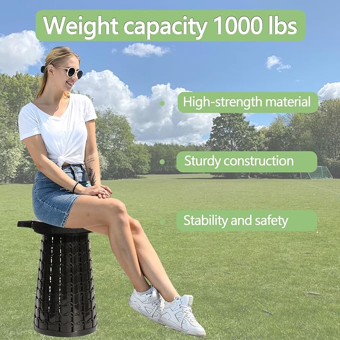 ALEVMOOM Upgraded XXL Collapsilbe Stool - Image 4