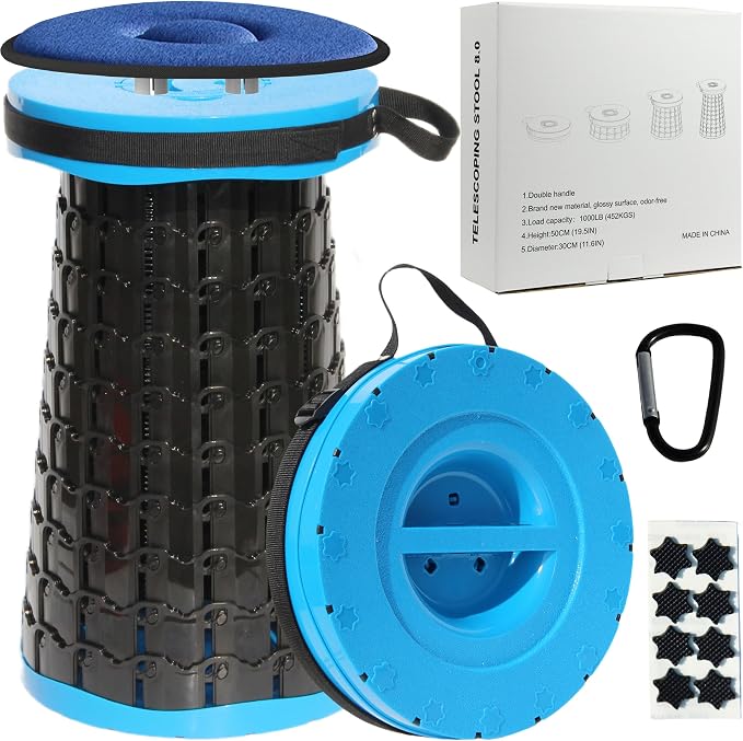 ALEVMOOM Upgraded XXL Collapsible Stool by Wemakeitbetter