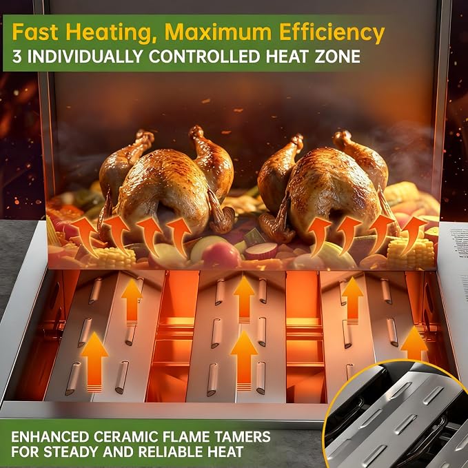 34-Inch Premium Built-In Liquid Propane Griddle - Image 5