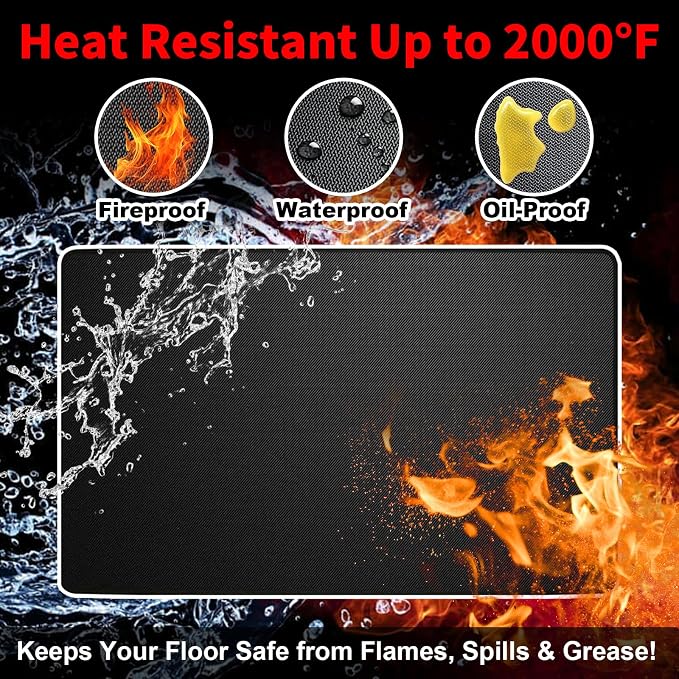 Extra Large 90 x 50 Inch Under Grill Mat - Image 4