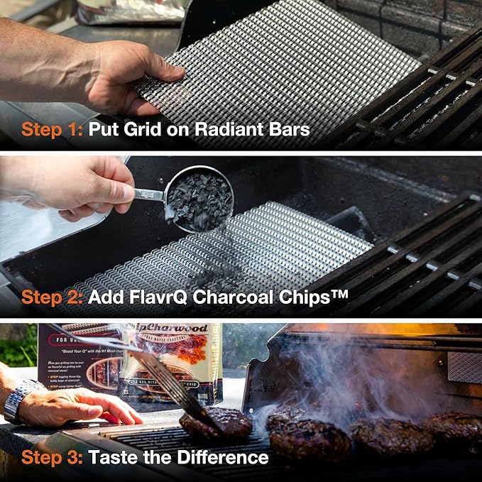 FlavrQ® 2lb Bag of Charcoal Chips - Image 4