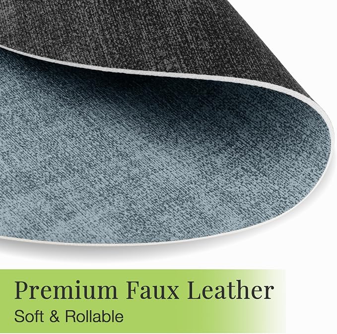 13-Inch Faux Leather Round Placemats Set of 12, Waterproof Anti-Slip Dual Sided - Image 4