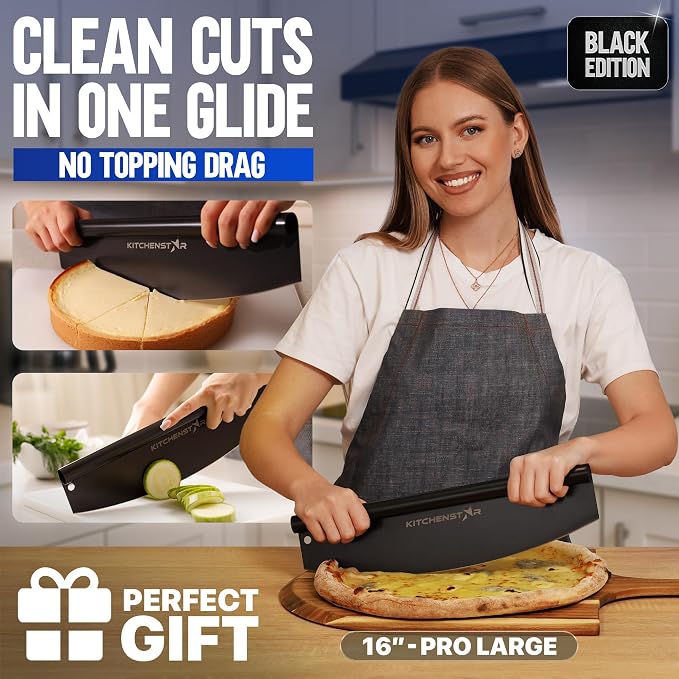KitchenStar 16-Inch Pizza Cutter Rocker Blade - Image 2