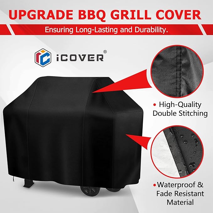 iCOVER 55 Inch Grill Cover, BBQ Grill Cover - Image 5