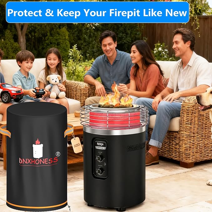 Fire Pit Cover for Ninja Fireside 360, Cover for Ninja Firepit, 600D - Image 3