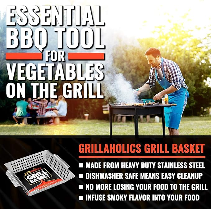 Grillaholics Vegetable Grill Basket - Image 2