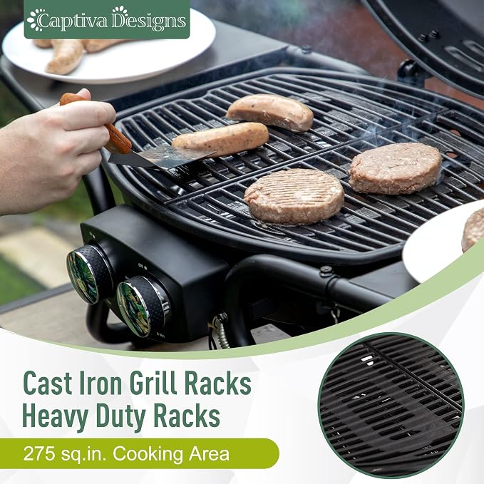 Captiva Designs Portable Propane Grill, 000 BTU Output TableTop Liquid Gas Grill - Image 3