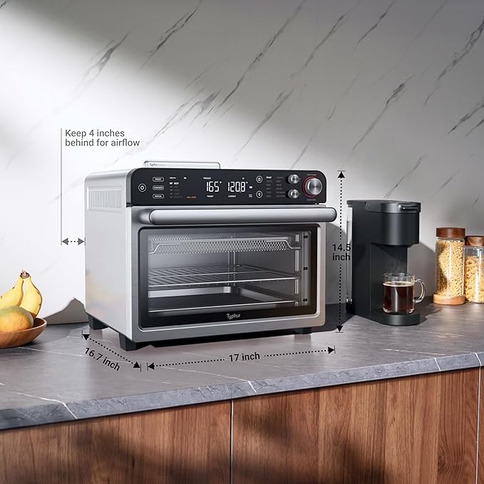 Typhur Sync Oven with Smart Wireless Meat Thermometer Probe, 12‑in‑1 Countertop - Image 9