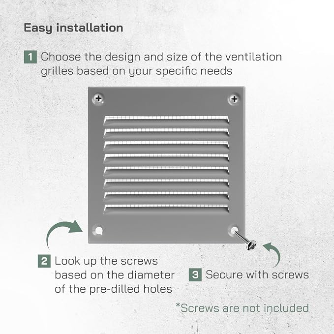 Vent Systems 4'' x 4'' Inch Pack of 5 - Image 4