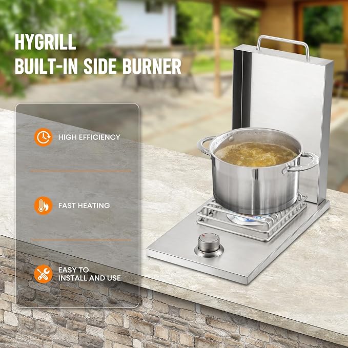 Hygrill Stainless Steel Built In Single Side Burner - Image 6