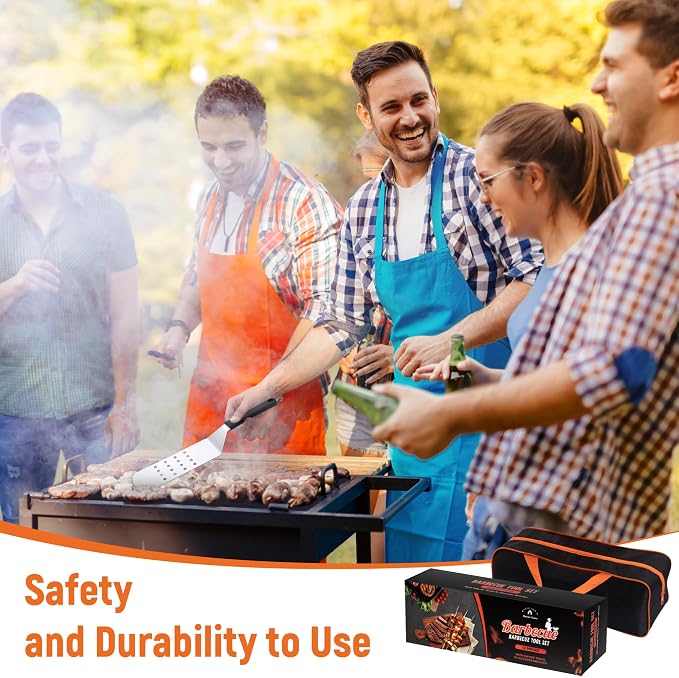 Griddle Accessries Kit, Grill BBQ Spatula Utensils Set - Image 7