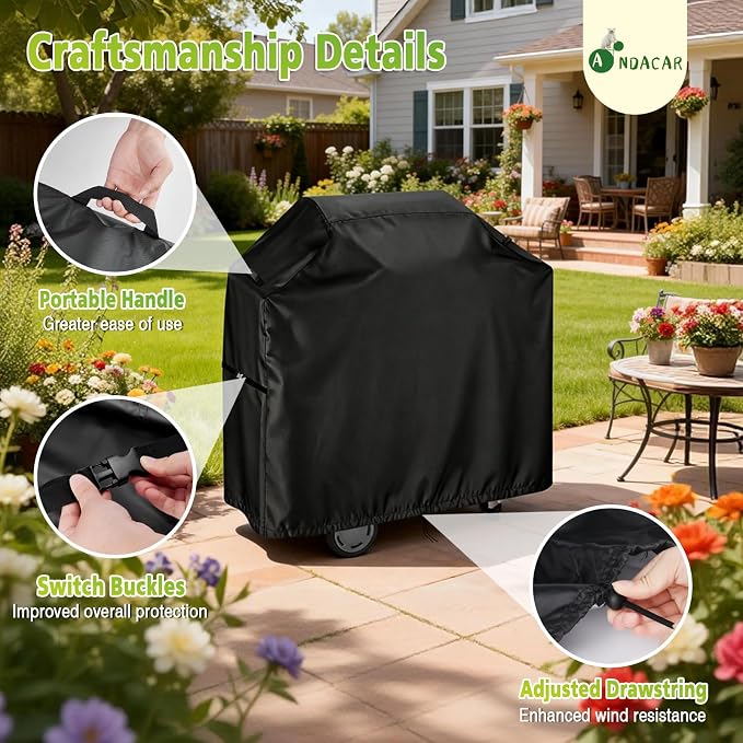 Outdoor Grill Cover for Char Broil Bistro Pro Electric Grill Grill & - Image 4