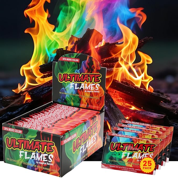 Magical Flames Fire Color Packets, Vibrant Multi-Color Fire by MagicalFlames