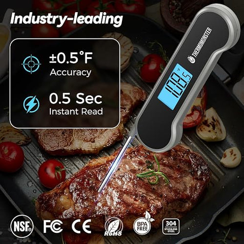 0.5 Sec Instant Read Meat Thermometer Digital - Image 2