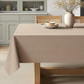 MIULEE Brown Linen Polyester Tablecloth 60x104 Inch Rectangle Table Cloth by MIULEE