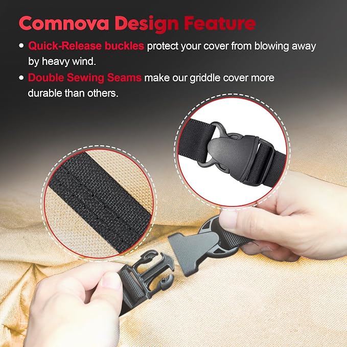 Comnova Griddle Cover for Blackstone 36 Inch Griddle Without Hood - Image 6