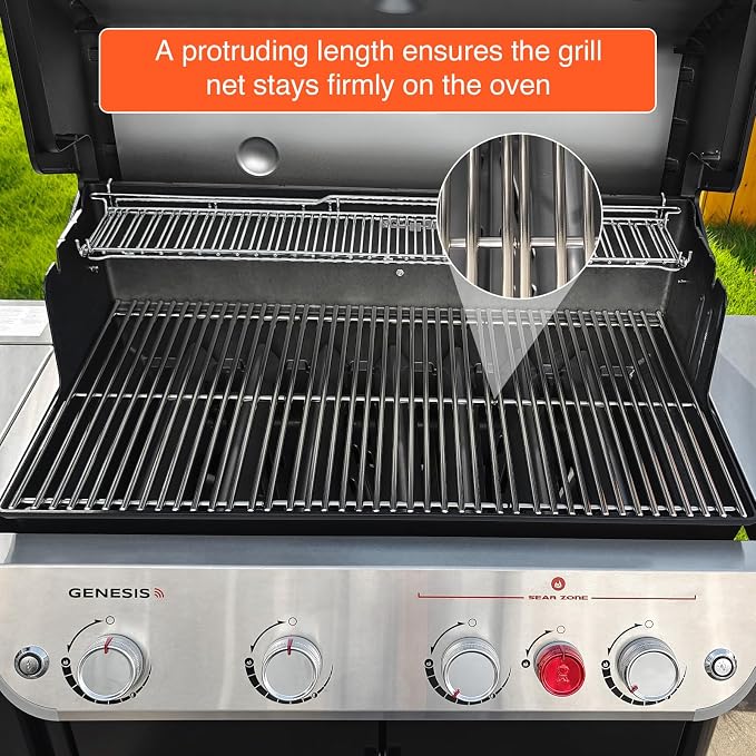 QuliMetal 66089 Grill Grates for Weber Genesis 2 E-410/E-415/E-435, Grill Parts - Image 8