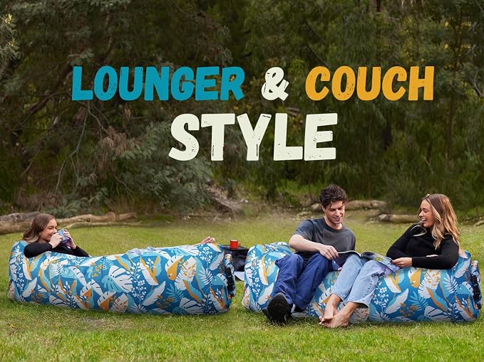 WEKAPO Inflatable Sun Lounger, Air Sofa, Waterproof and Leak-Proof, Picnics and - Image 7