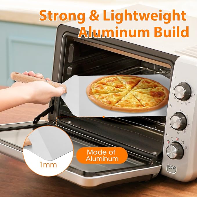 12 inch Pizza Peel for Large Oven, Pizza Spatula - Image 2