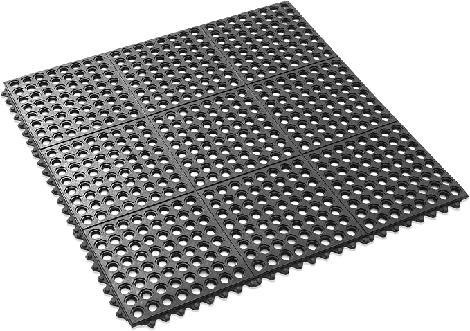 GRIDMANN Rubber Interlocking Floor Mat, Commercial Kitchens, Bar Floors by GRIDMANN