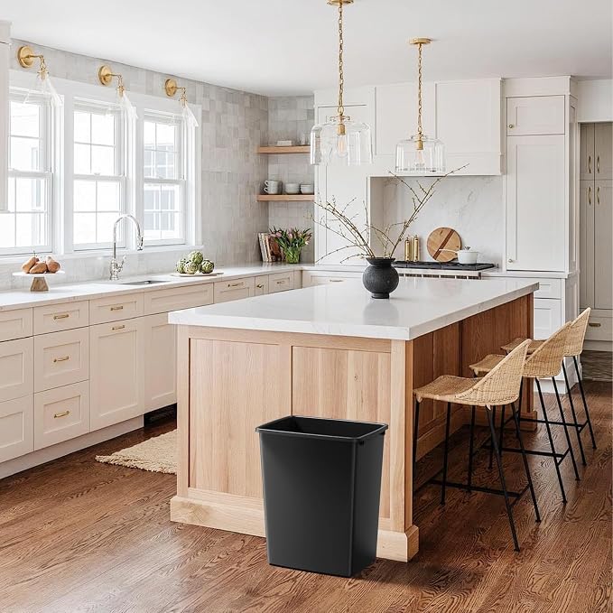 ROOMTEC 35QT Kitchen Trash Can, Sturdy and Lightweight Slim Trash Can, Trash - Image 5