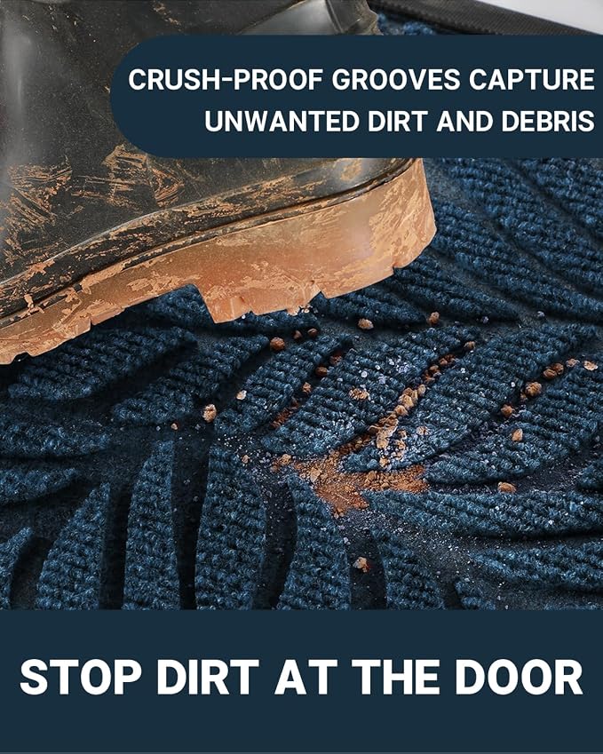 Yimobra Front Door Mat Outdoor Indoor, 29.5x17 All-Season Waterproof Door Mat - Image 3