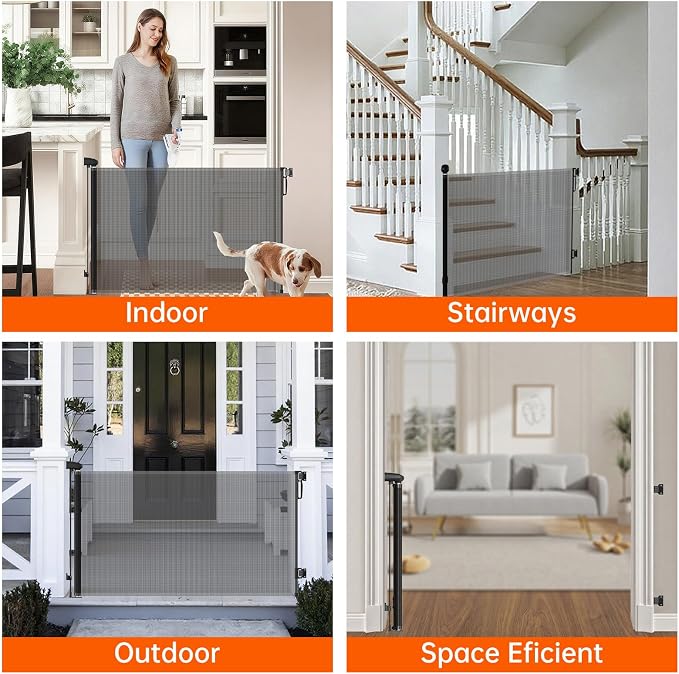 Retractable Safety gate, pet/Dog/cat Temporary Door, Baby Safety Temporary Door - Image 5