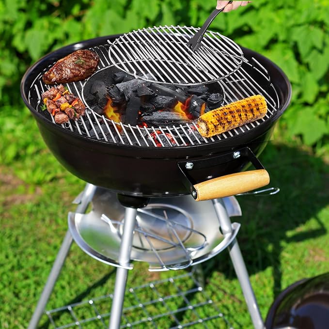 Hinged Cooking Grate for Weber 22.5 Inch Grill-8835 Gourmet BBQ System - Image 7
