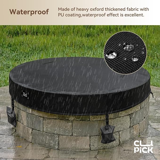 Outdoor Fire Pit Cover Round, In Ground Fire Pit Cover - Image 4