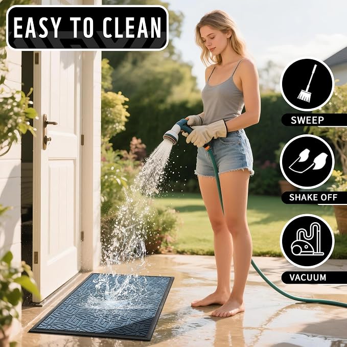 Yimobra Large Door Mat 36x24, All-Weather Waterproof Outdoor Mats - Image 5