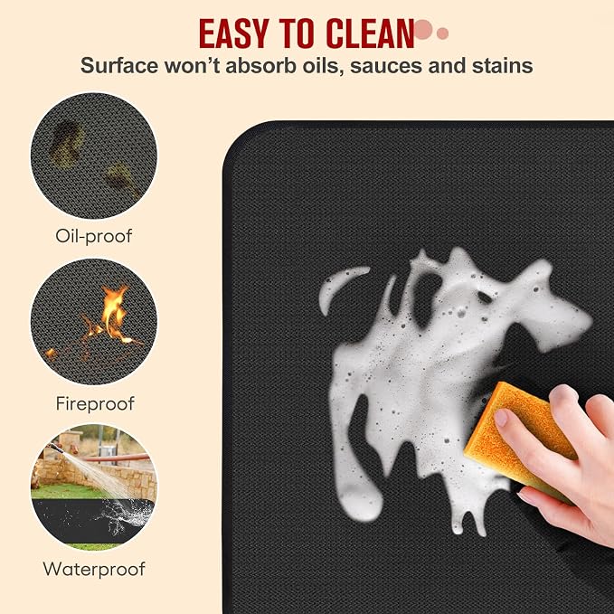 48×30 Inch Hearth Rug Fireproof, Under Grill Mats - Image 5