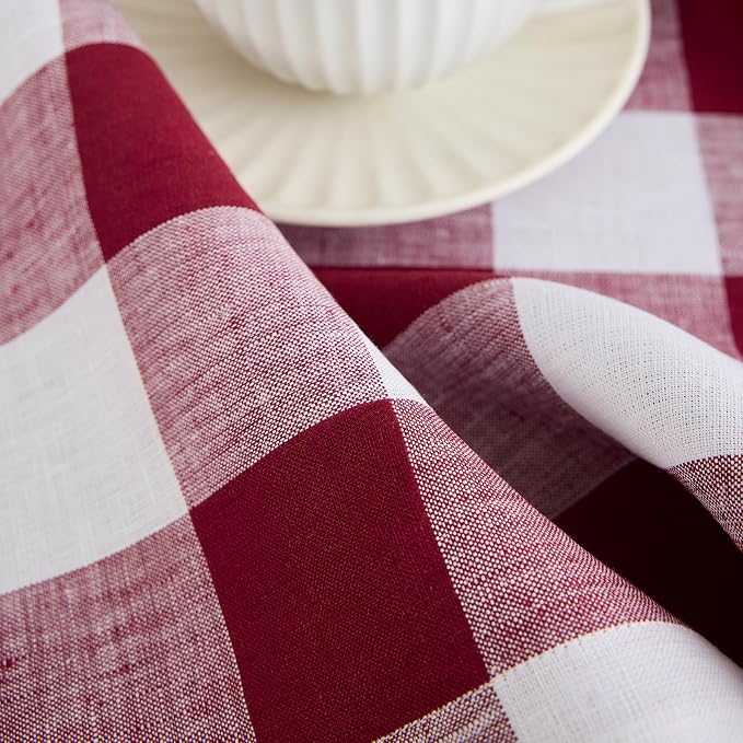 Solino Home Linen Checkered Table Runner 144 Inches Long - Image 9