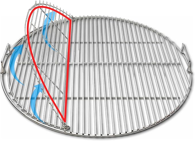 SnS Grills Slow ‘N Sear EasySpin Charcoal Grill Cooking Grate - Image 4