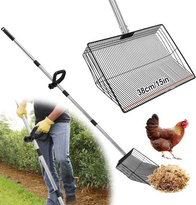 15-inch Large Chicken Poop Scooper by GHWMYD