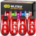4 Pack LED Safety Light, Clip on Reflective Gear Lights by BLITZU