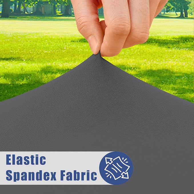 Spandex 6 Foot Rectangle Table Cloth 6 Pack, Elastic Fitted Tablecloths - Image 2