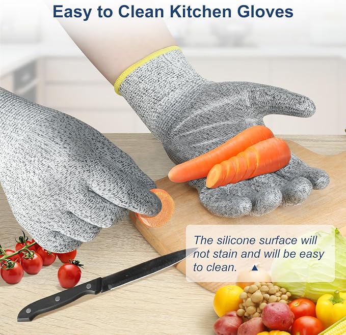 Dowellife Level 5 Silicon Cut Resistant Gloves - Image 6