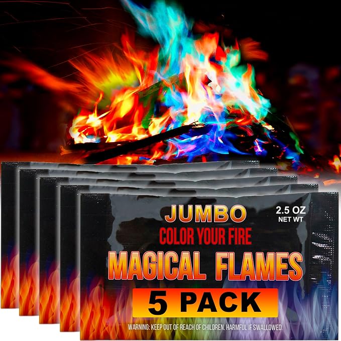 Magical Flames Fire Color Packets, Vibrant Multi-Color Fire by MagicalFlames