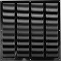 Repa Market Air Vent Cover 16x16 Inch Black Galvanized Steel Louvered Grill by RepaMarket