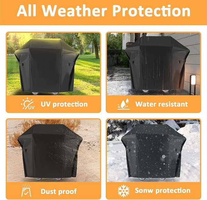 7138 Grill Cover for Weber Spirit II 200 Gas Grill, Waterproof Cover for Weber - Image 7