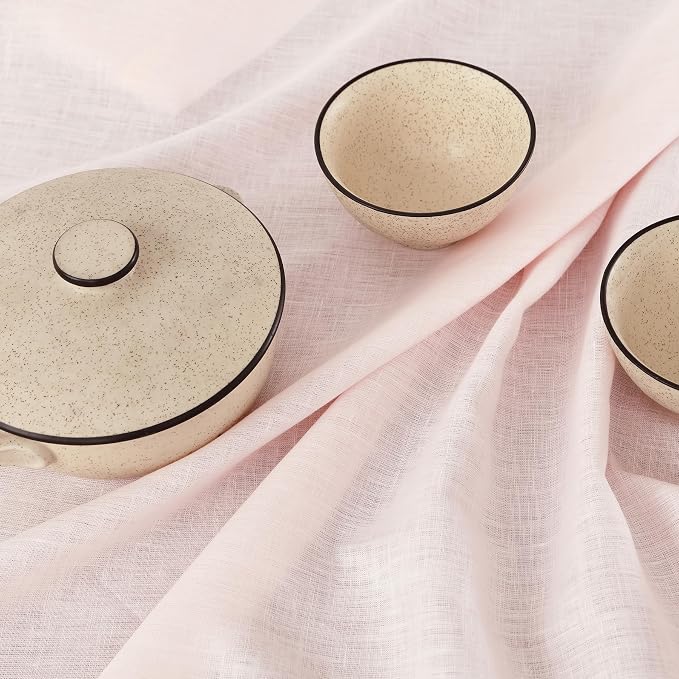 Solino Home Linen Pink Table Runner 120 Inches Long - Image 3